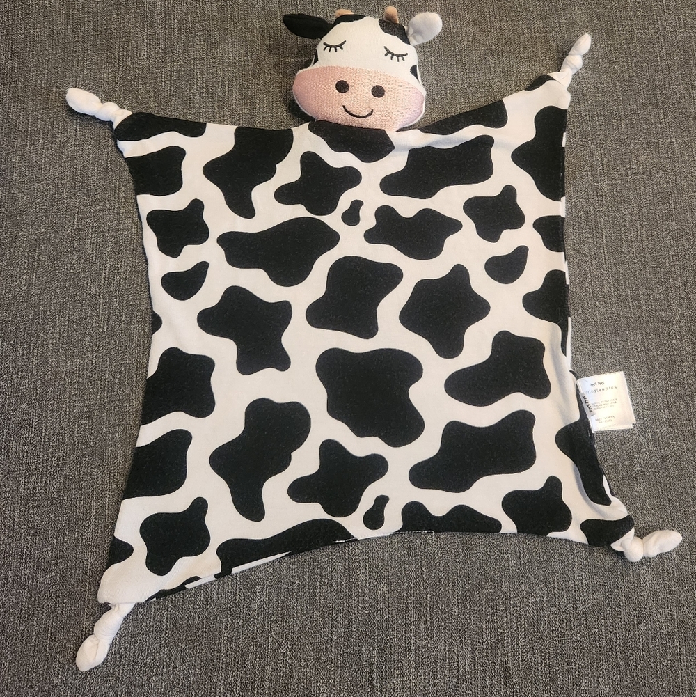 Cow Print Baby Lovey Blanket LITTLE SLEEPIES
